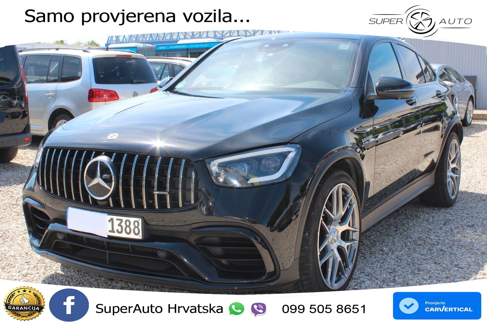Mercedes GLC Coupe AMG 63 V8 (476 KS) 4MATIC+ MCT ZRAČNI+ACC+GR SJED+KAM