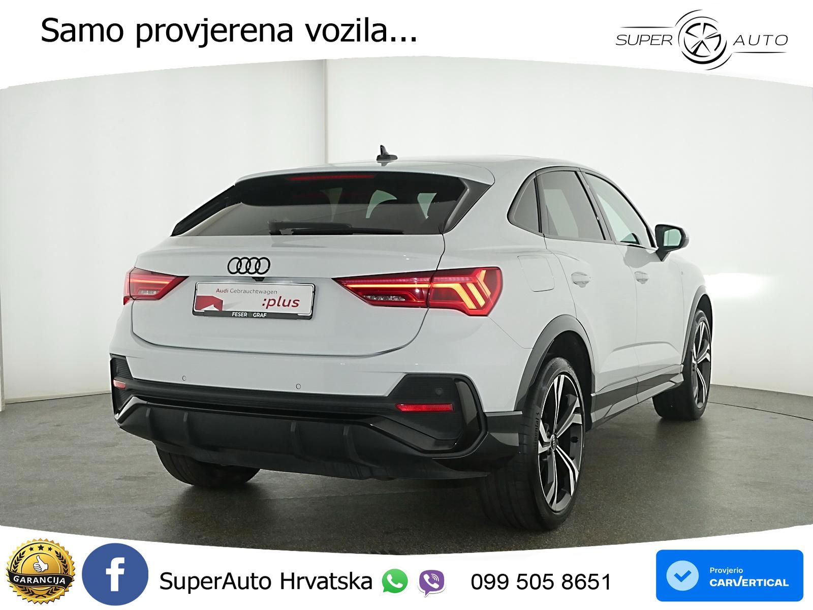 Audi Q3 Sportback 45 TFSIe (245 KS) S tronic S line ACC+GR SJED+360+PANO