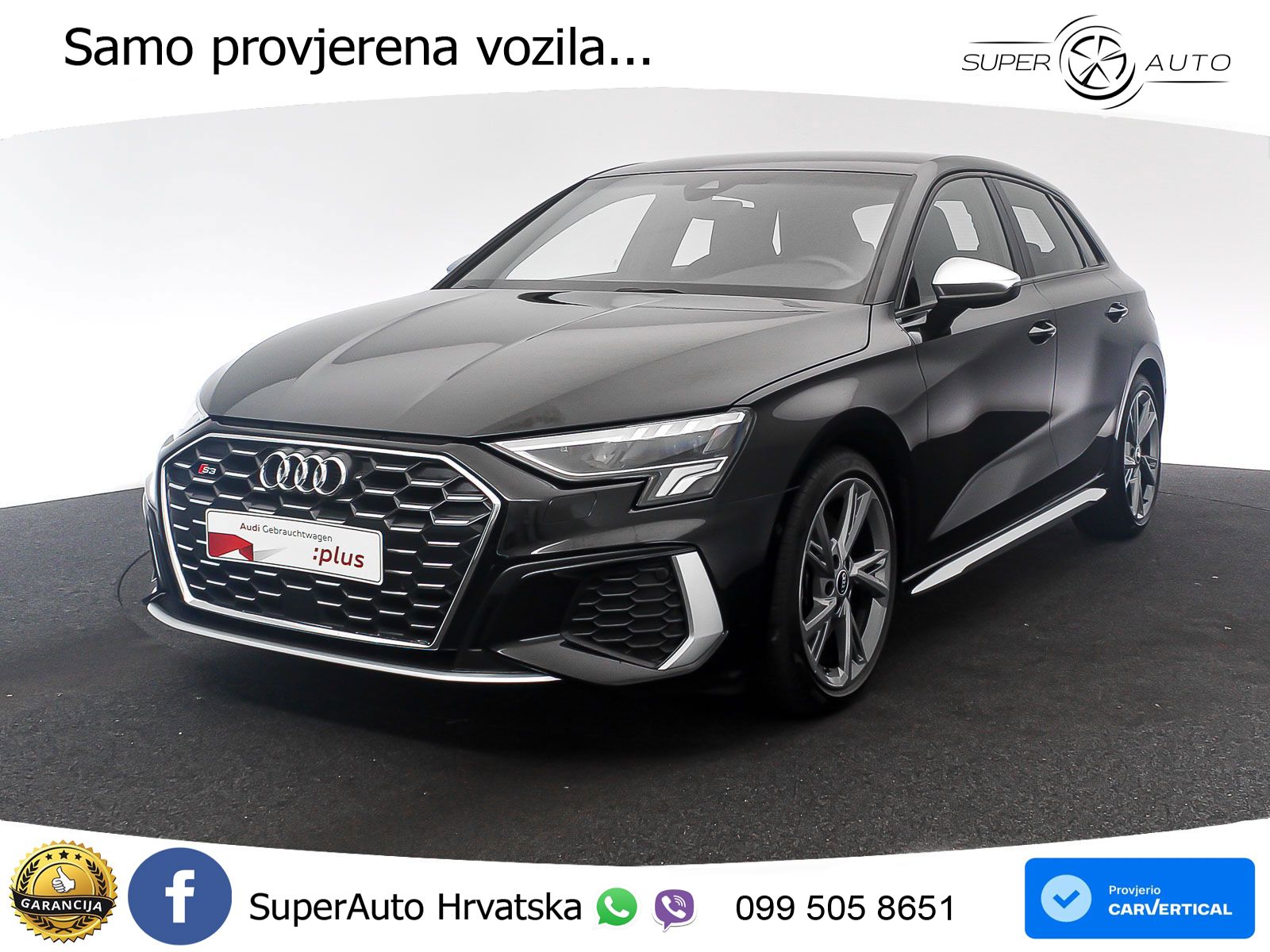 Audi S3 2.0 TFSI (310 KS) quattro S tronic LED+GR SJED+ACC