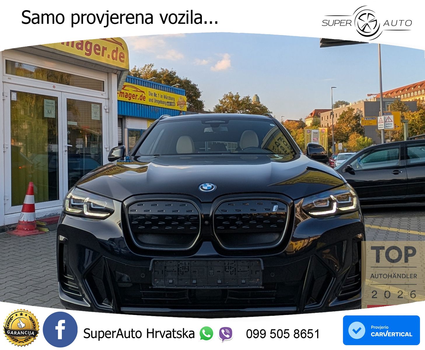 BMW iX3 80 kWh (286 KS) M Sport ACC+HEAD+GR SJED+360+PANO