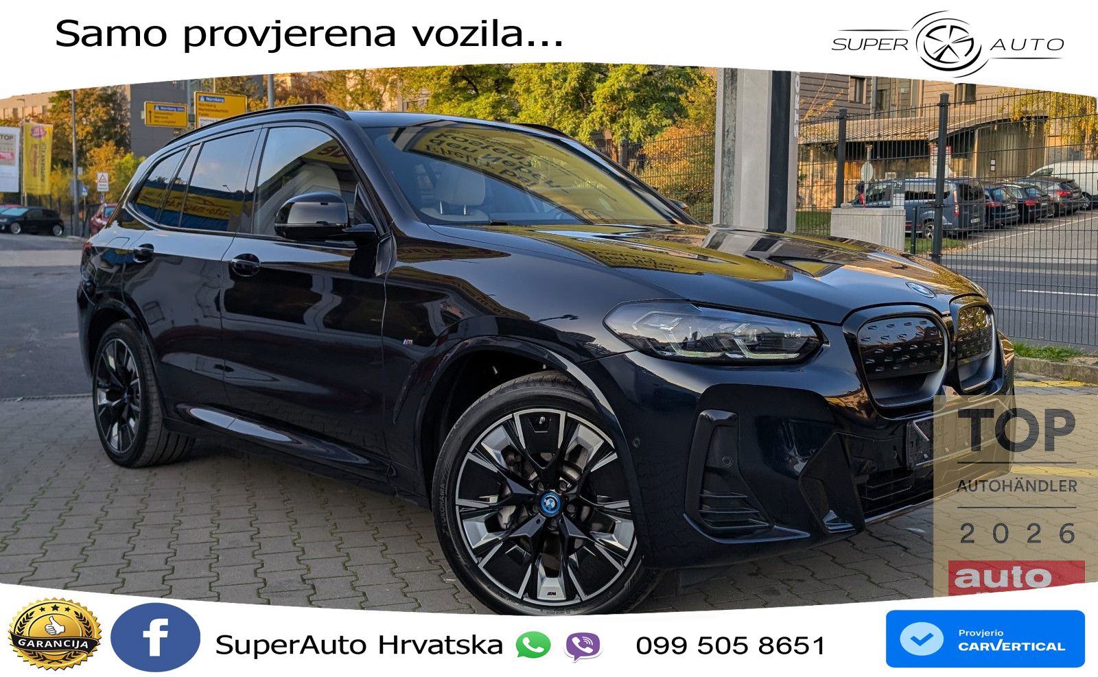 BMW iX3 80 kWh (286 KS) M Sport ACC+HEAD+GR SJED+360+PANO