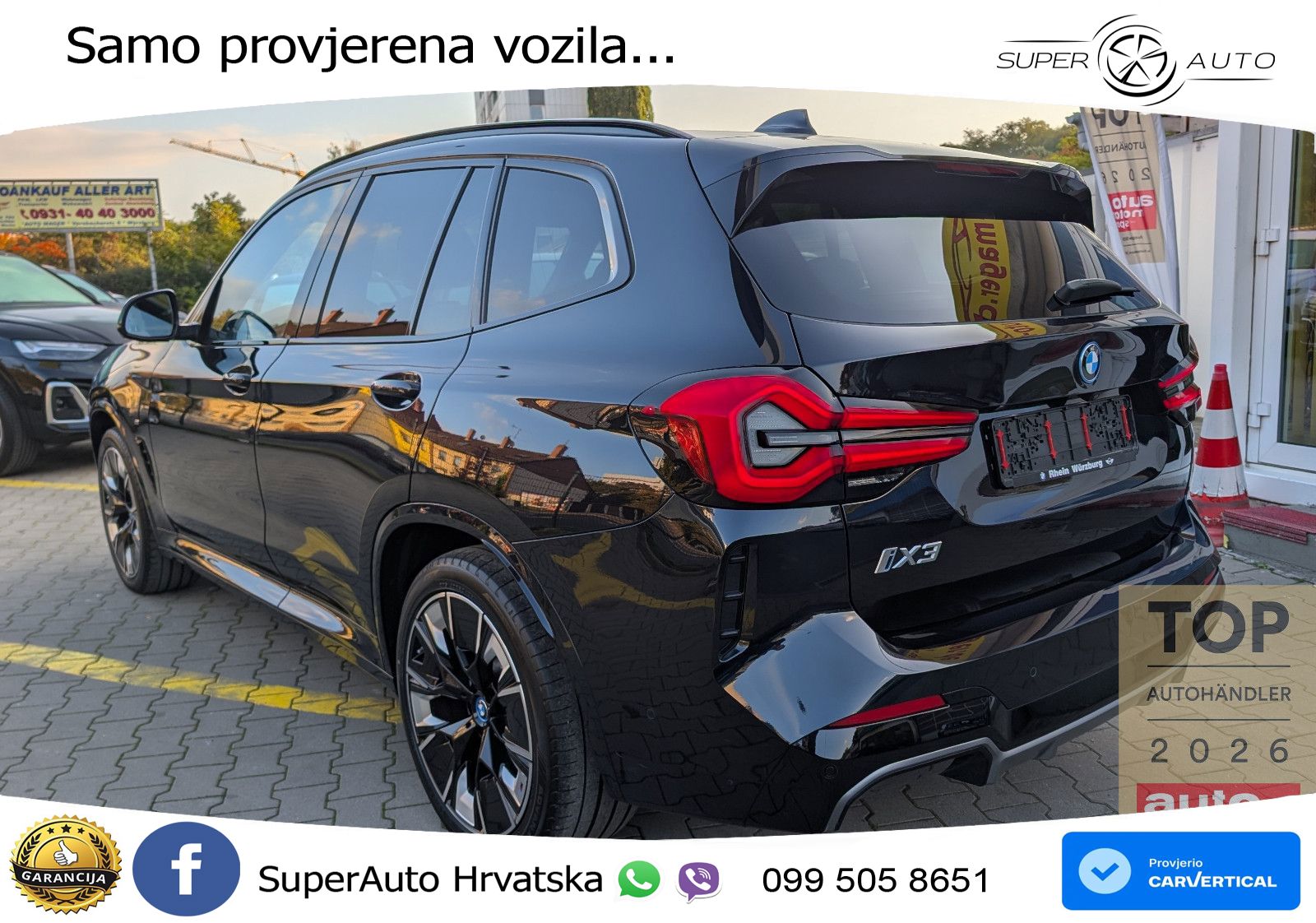 BMW iX3 80 kWh (286 KS) M Sport ACC+HEAD+GR SJED+360+PANO