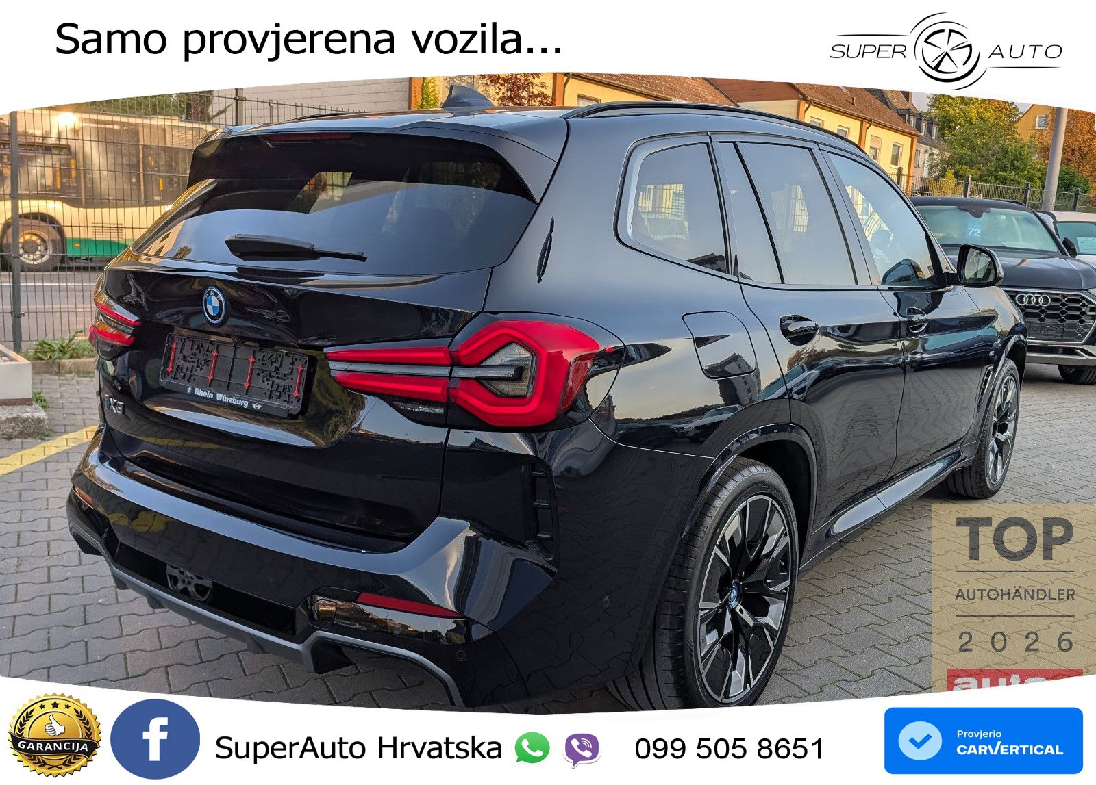 BMW iX3 80 kWh (286 KS) M Sport ACC+HEAD+GR SJED+360+PANO