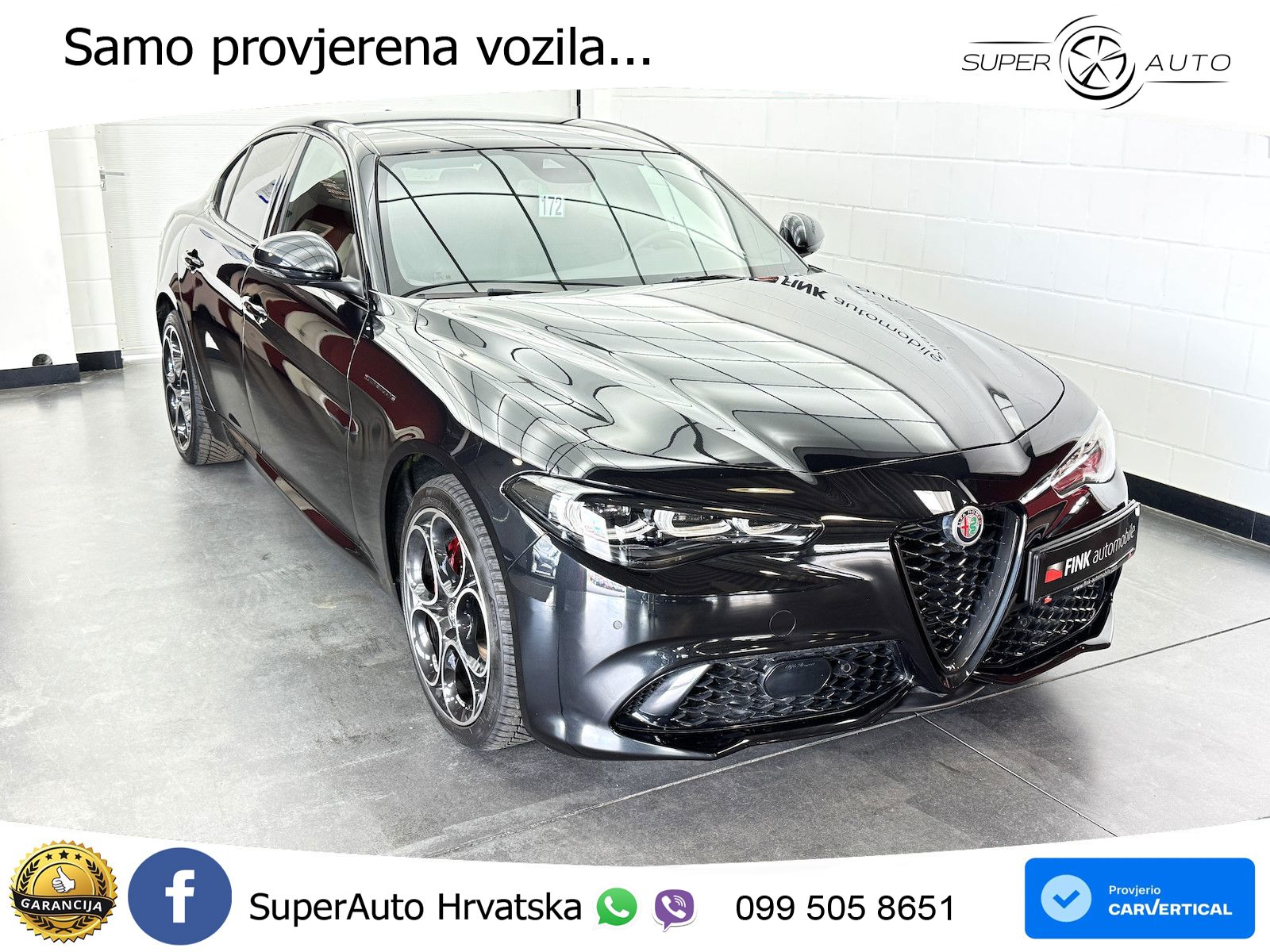 Alfa Romeo Giulia 2.0 Turbo (280 KS) Q4 Automatic LED+GR SJED+ACC