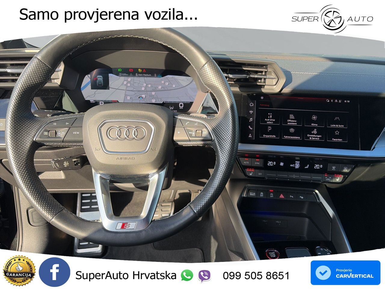Audi S3 2.0 TFSI (310 KS) quattro S tronic MATRIX+GR SJED+KAM