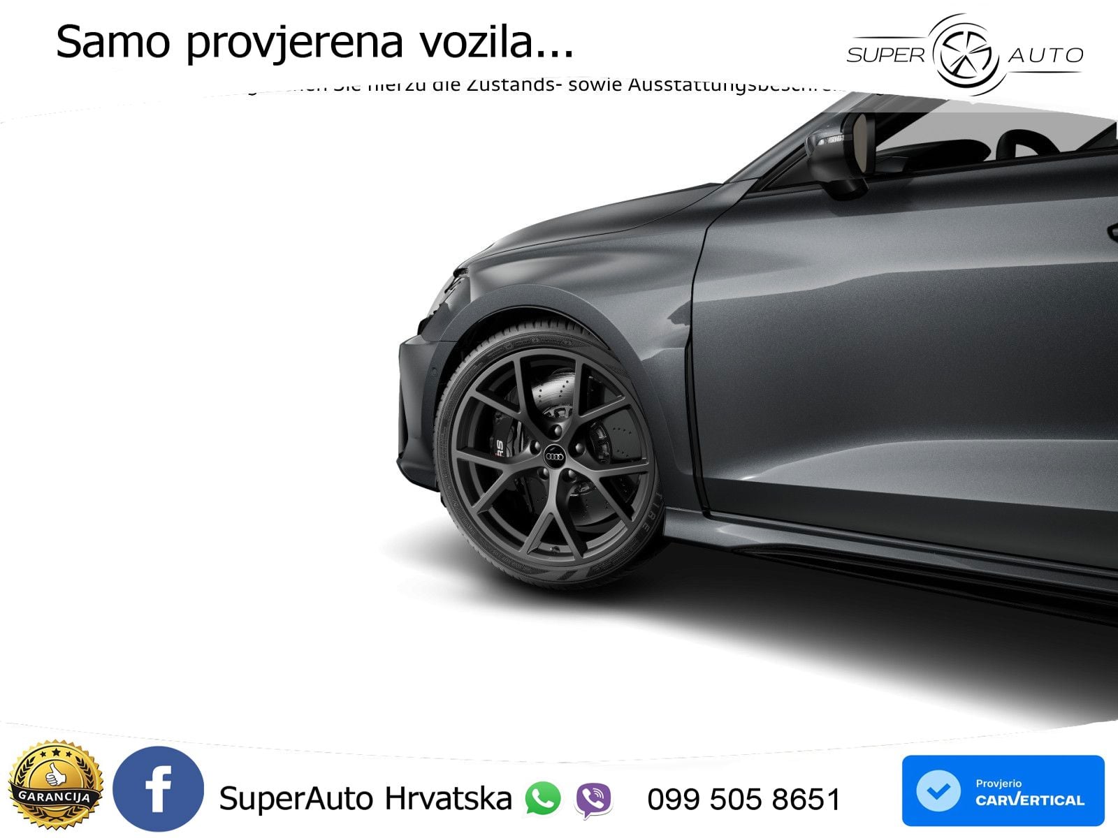 Audi RS3 Sedan 2.5 TFSI (400 KS) quattro S tronic LED+GR SJED+ACC