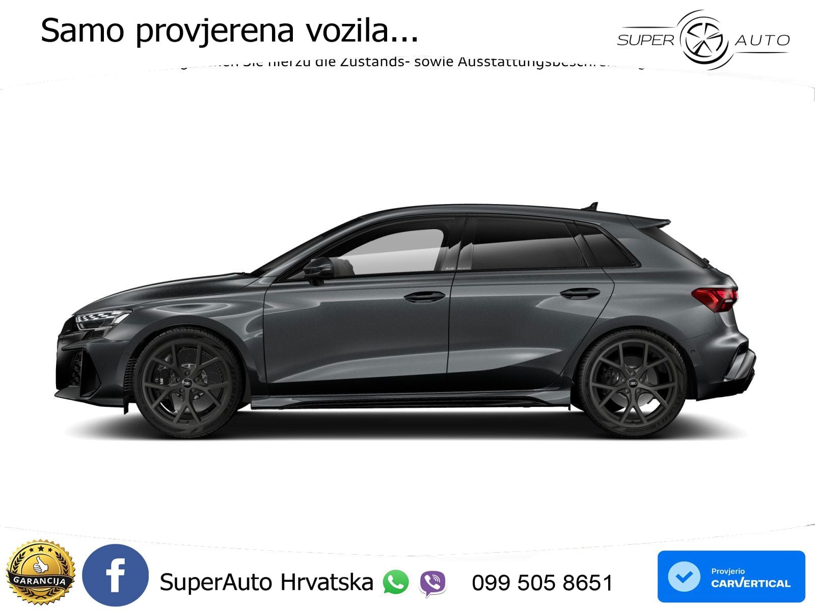 Audi RS3 Sedan 2.5 TFSI (400 KS) quattro S tronic LED+GR SJED+ACC