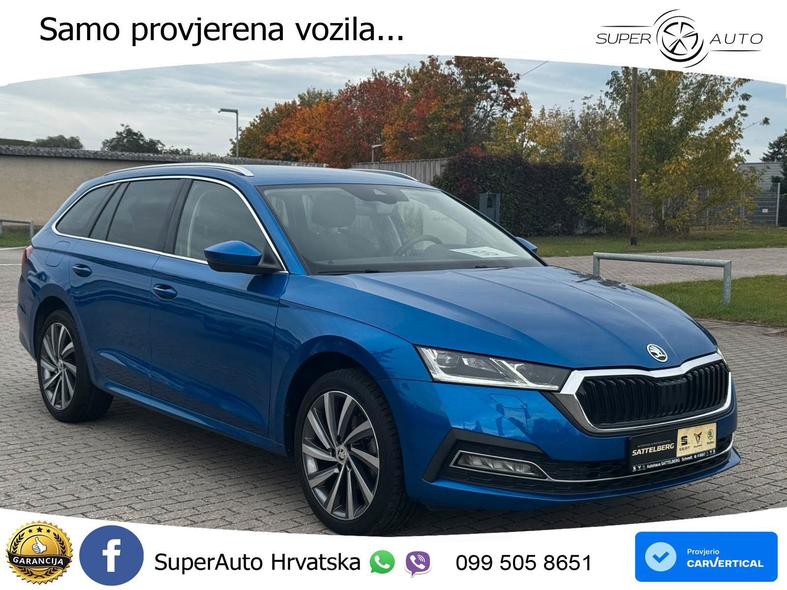 Škoda Octavia Combi 2.0 TDI (150 KS) DSG LED+GR SJED+ACC