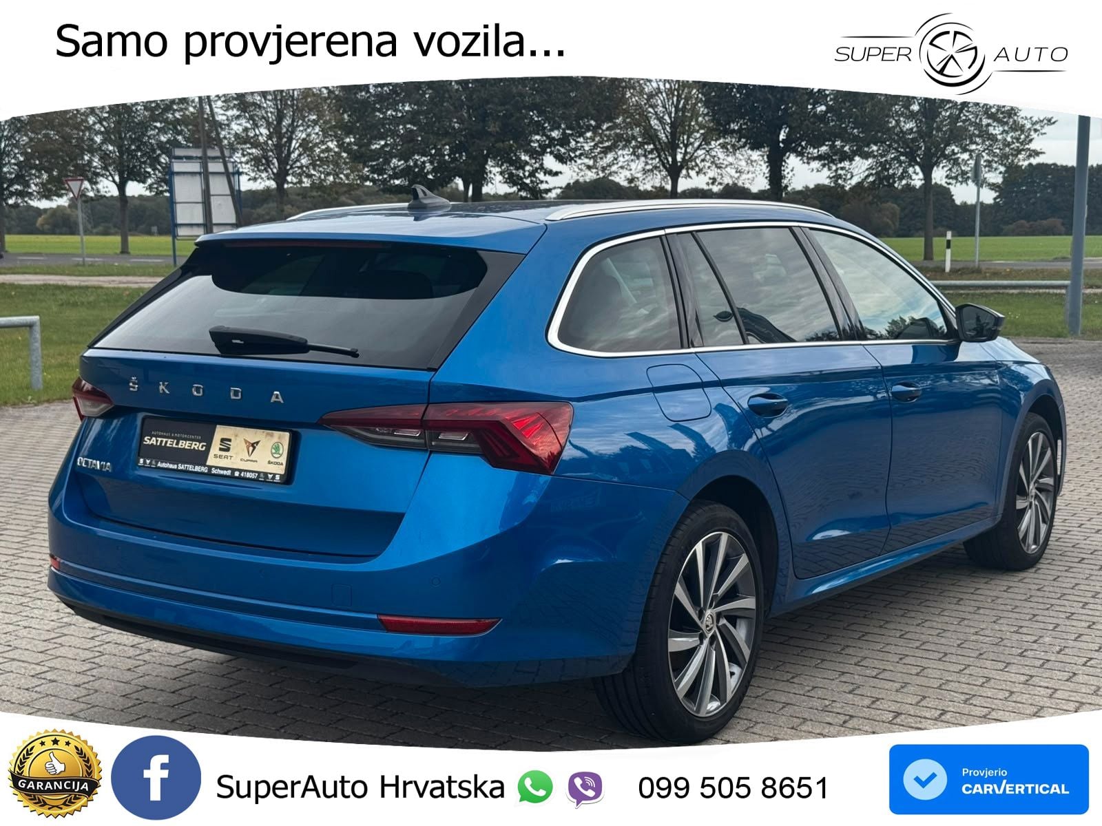 Škoda Octavia Combi 2.0 TDI (150 KS) DSG LED+GR SJED+ACC