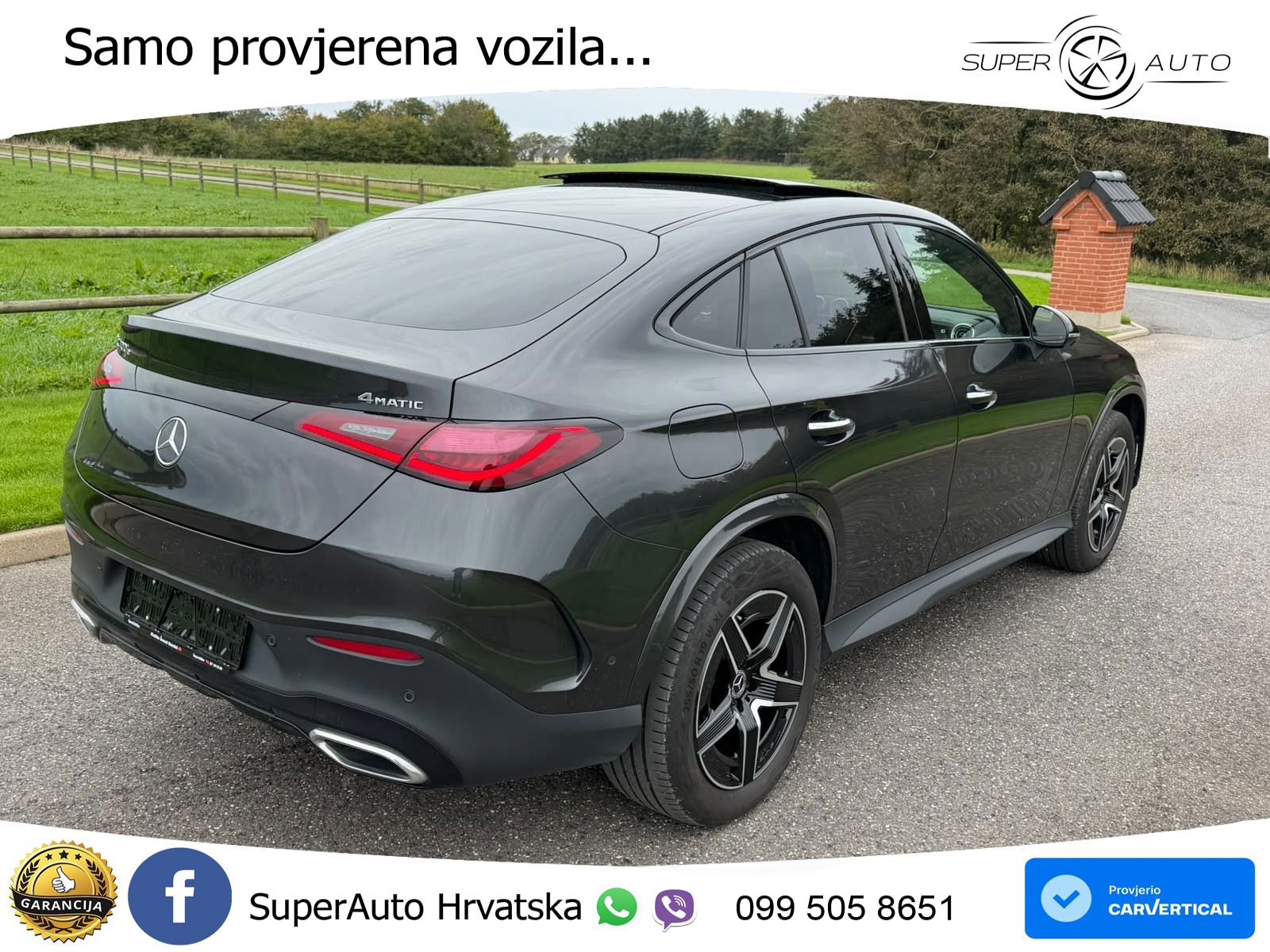 Mercedes GLC 400e (381 KS) 4MATIC 9G-TRONIC Night paket ACC+HEAD+GR SJED+360+PANO