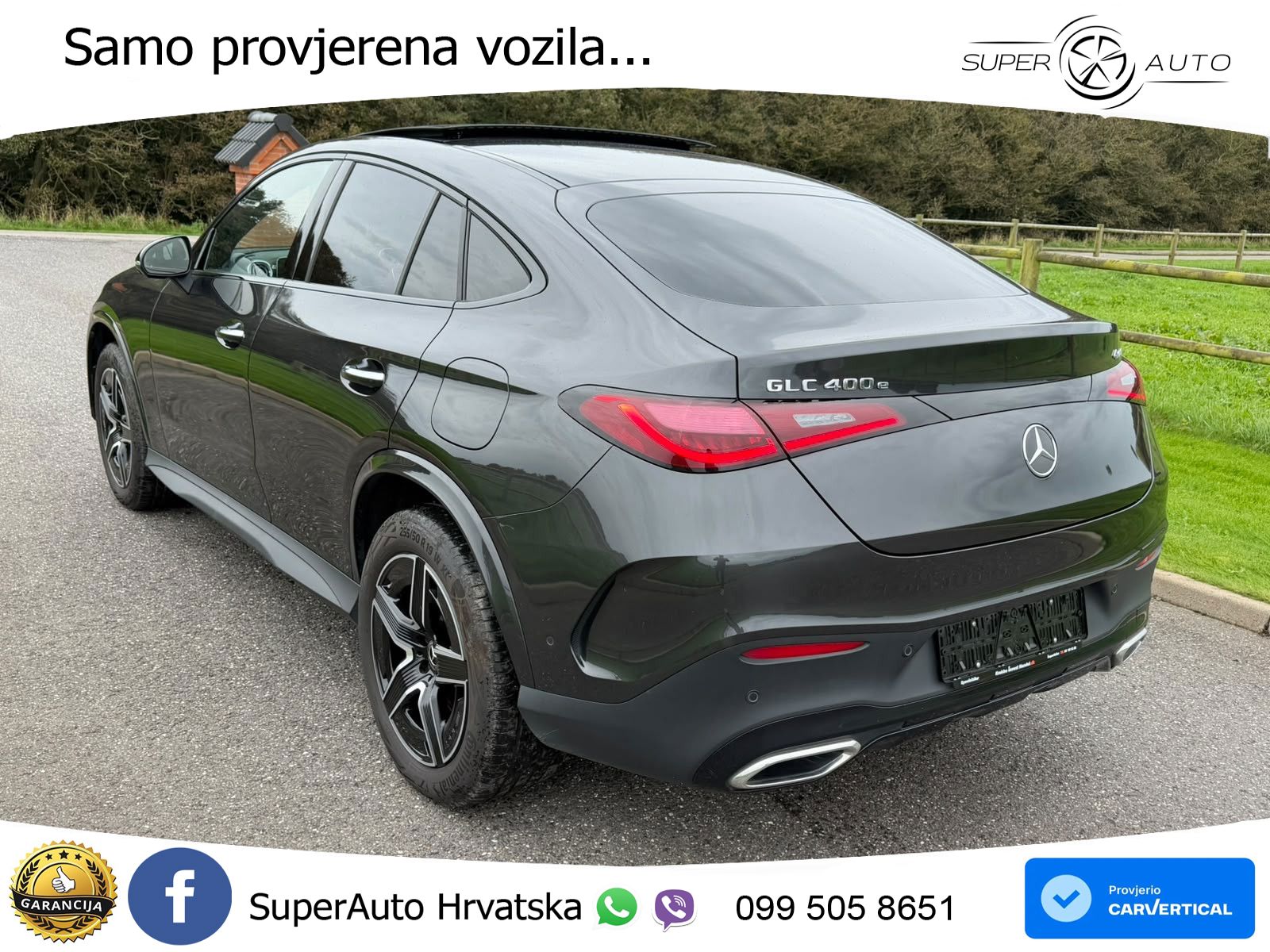 Mercedes GLC 400e (381 KS) 4MATIC 9G-TRONIC Night paket ACC+HEAD+GR SJED+360+PANO
