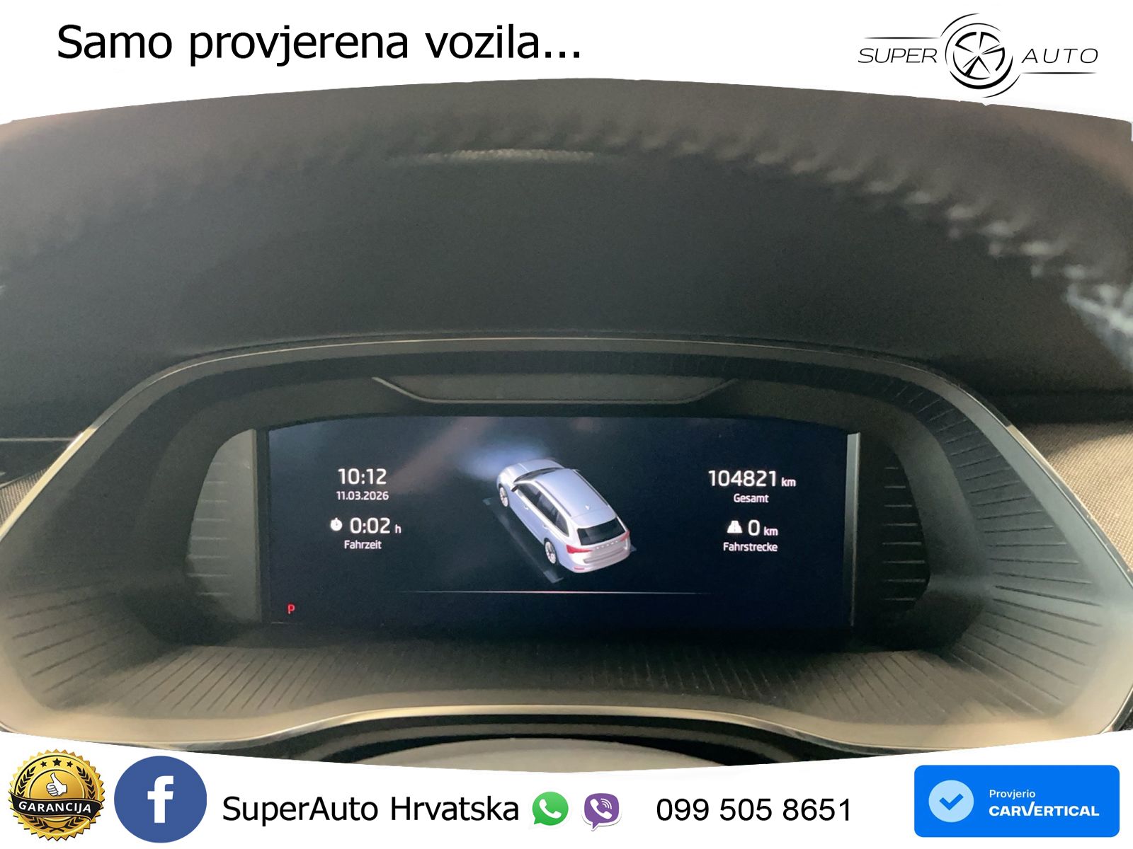 Škoda Octavia Combi 2.0 TSI (190 KS) 4x4 DSG SportLine LED+GR SJED+ACC