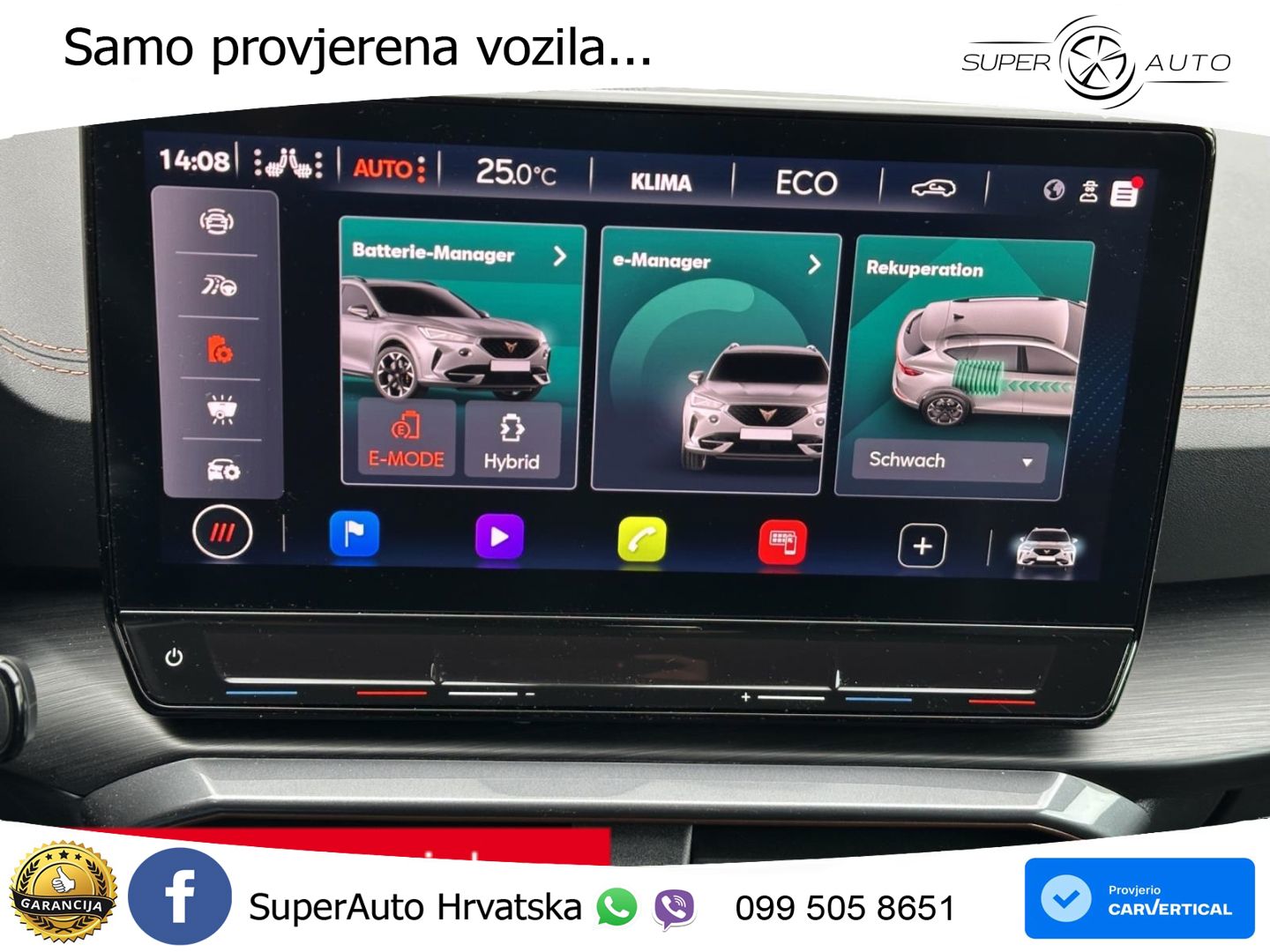Cupra Formentor 1.4 TSI (245 KS) e-Hybrid DSG VZ LED+GR SJED+ACC