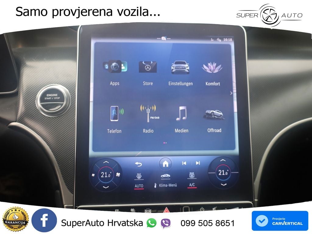 Mercedes GLC 400e (381 KS) 4MATIC 9G-TRONIC ZRAČNI+ACC+GR SJED+KAM+PANO
