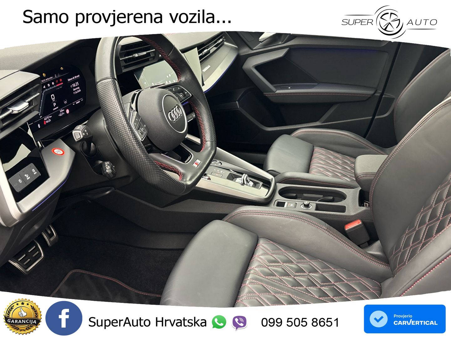 Audi S3 Limuzina 2.0 TFSI (310 KS) quattro S tronic MATRIX+GR SJED+KAM