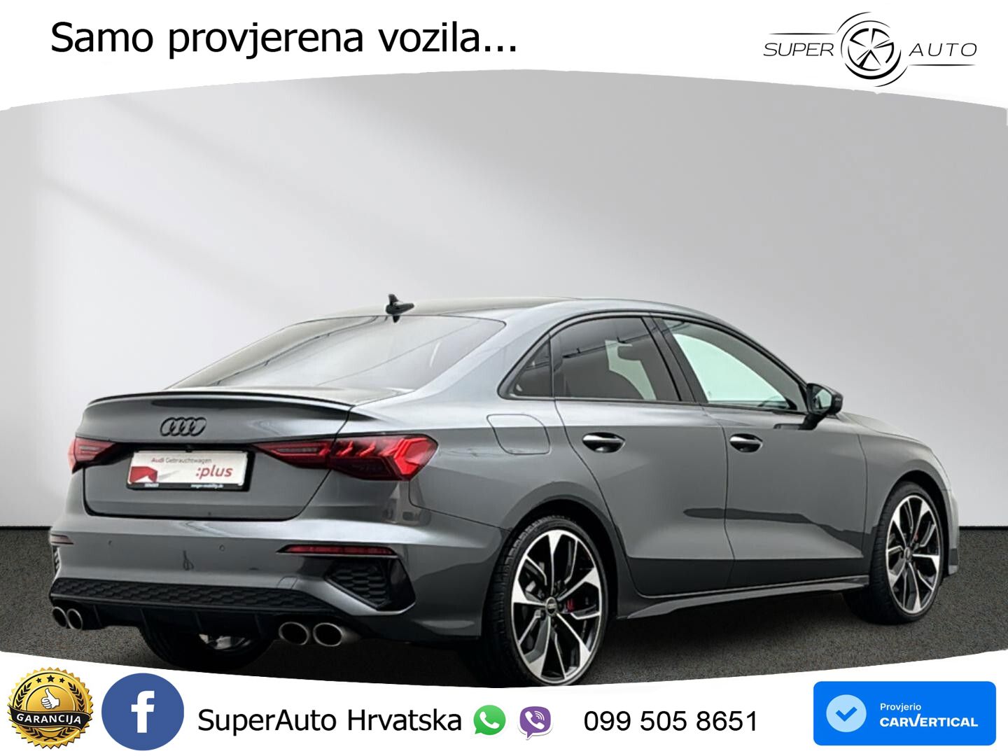 Audi S3 Limuzina 2.0 TFSI (310 KS) quattro S tronic MATRIX+GR SJED+KAM