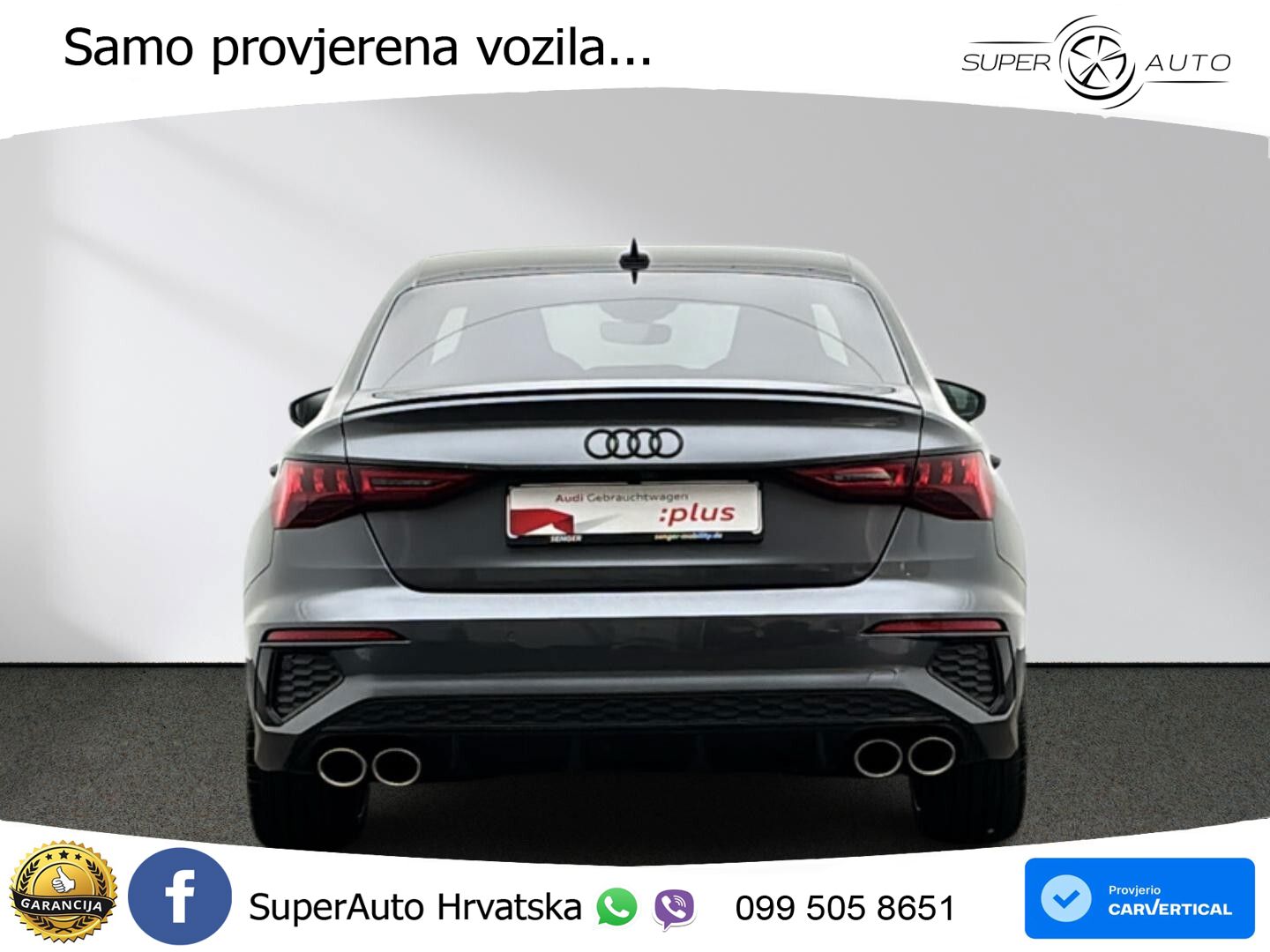 Audi S3 Limuzina 2.0 TFSI (310 KS) quattro S tronic MATRIX+GR SJED+KAM