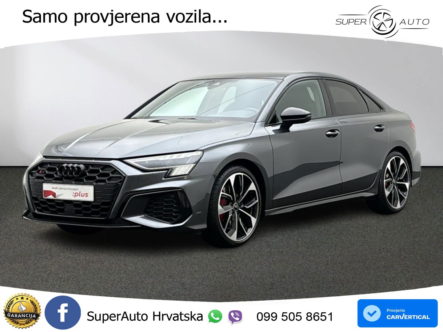 Audi S3 Limuzina 2.0 TFSI (310 KS) quattro S tronic MATRIX+GR SJED+KAM