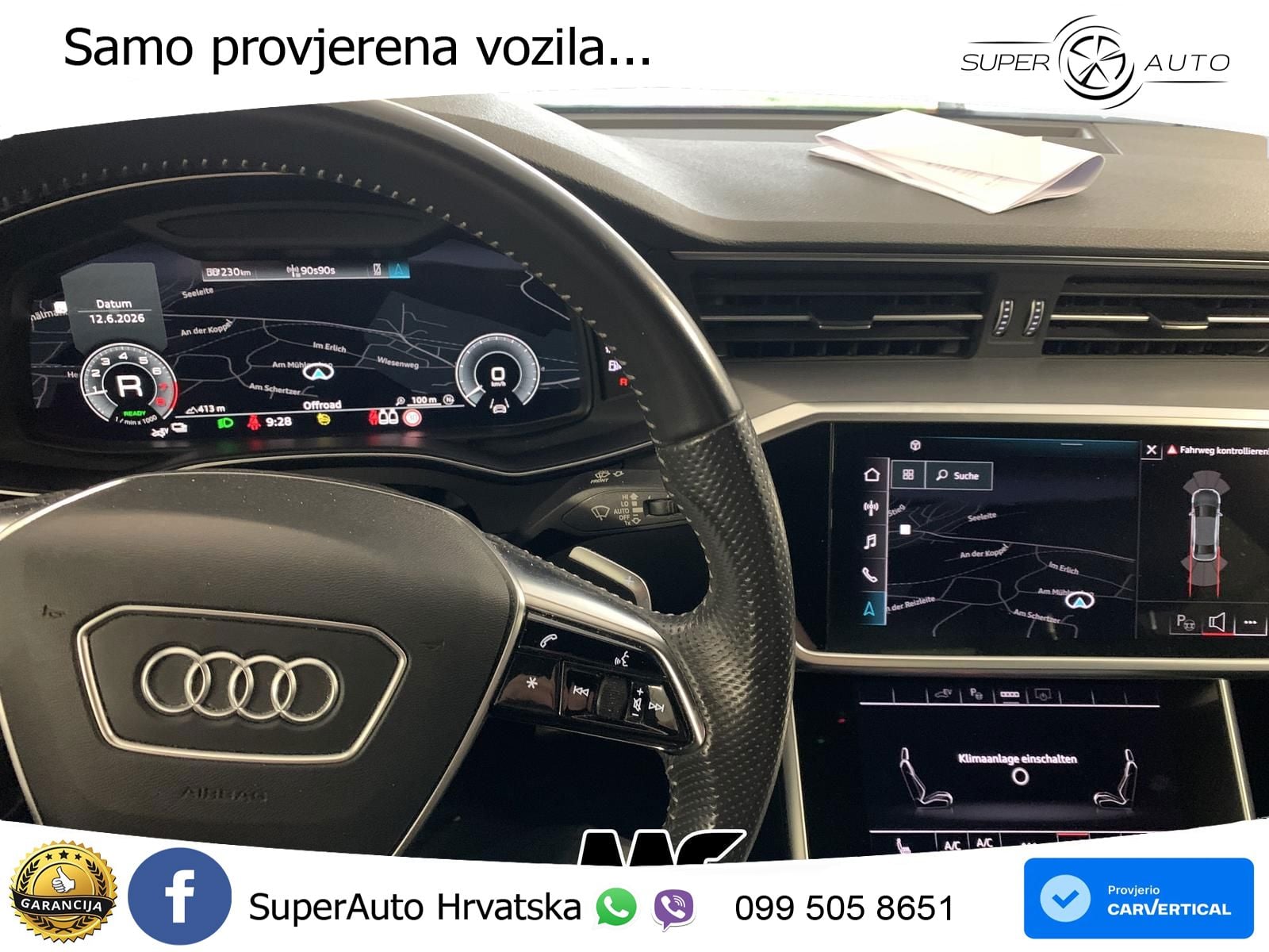 Audi A6 50 TFSIe (299 KS) quattro ultra S tronic S line LED+GR SJED+ACC
