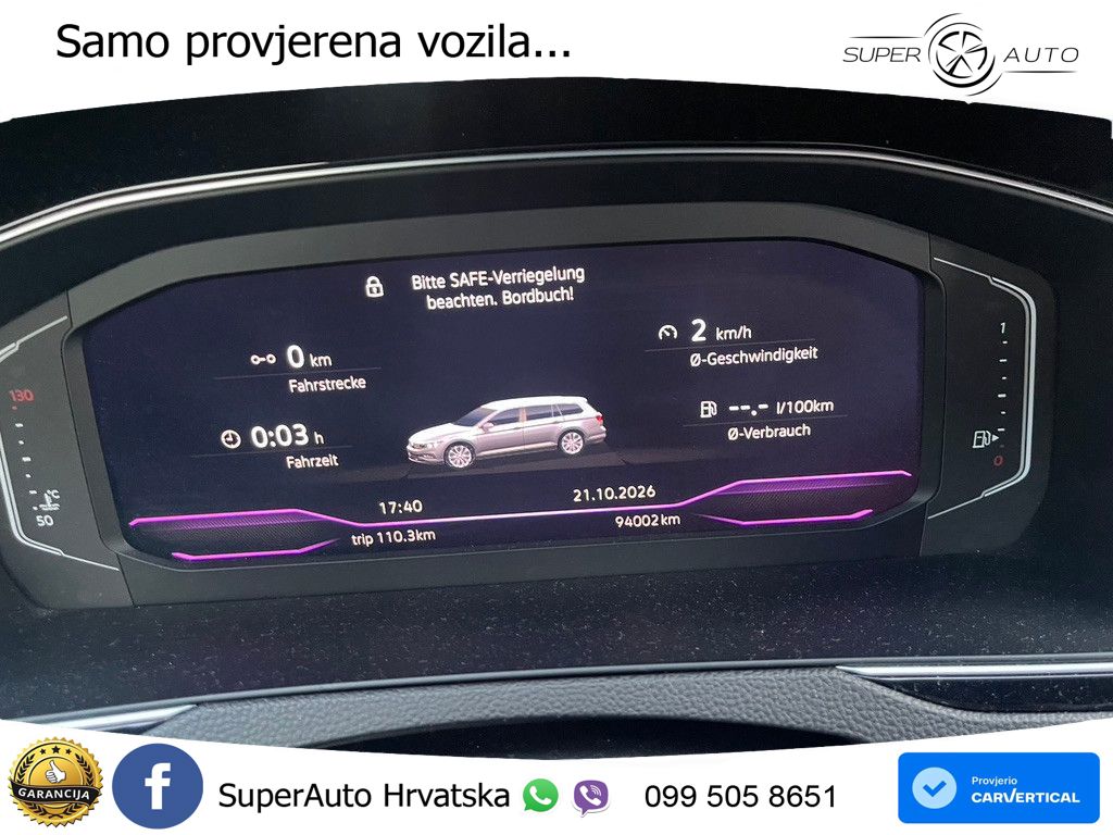 Volkswagen Passat Variant 2.0 TDI (190 KS) DSG Elegance LED+GR SJED+ACC