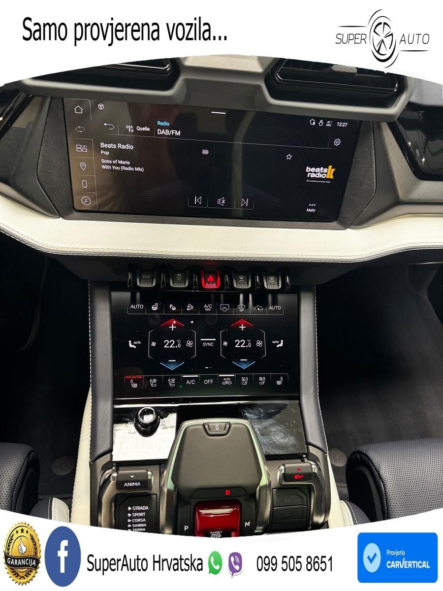 Lamborghini Urus SE 4.0 V8 (800 KS) 4WD Automatic ZRAČNI+ACC+GR SJED+KAM+PANO