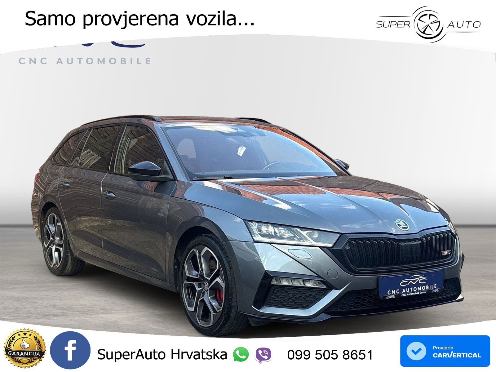 Škoda Octavia Combi RS 2.0 TSI (245 KS) DSG LED+GR SJED+ACC