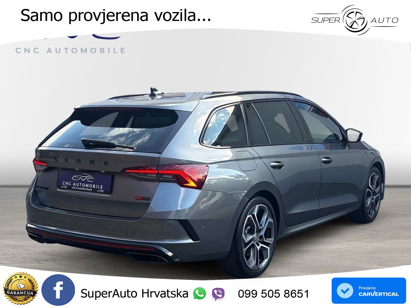 Škoda Octavia Combi RS 2.0 TSI (245 KS) DSG LED+GR SJED+ACC