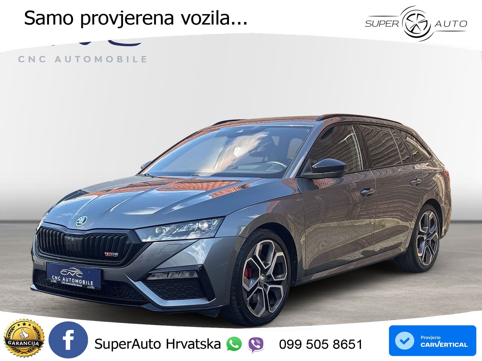 Škoda Octavia Combi RS 2.0 TSI (245 KS) DSG LED+GR SJED+ACC
