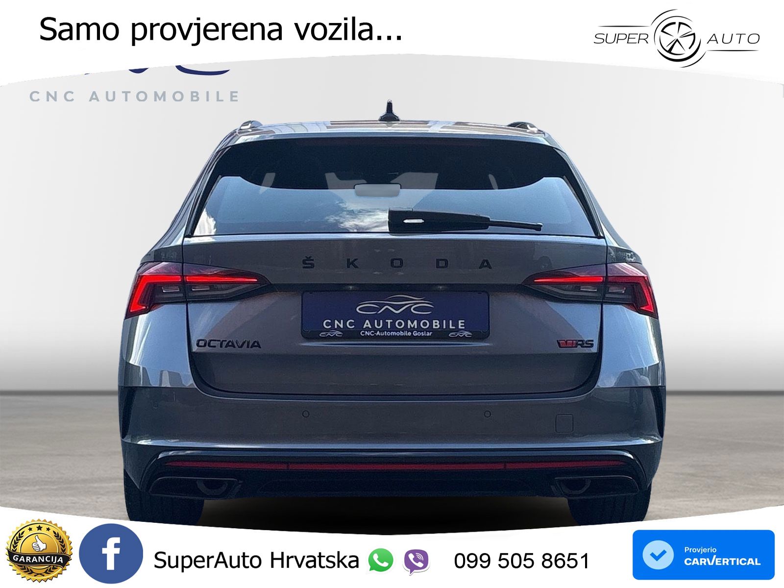 Škoda Octavia Combi RS 2.0 TSI (245 KS) DSG LED+GR SJED+ACC