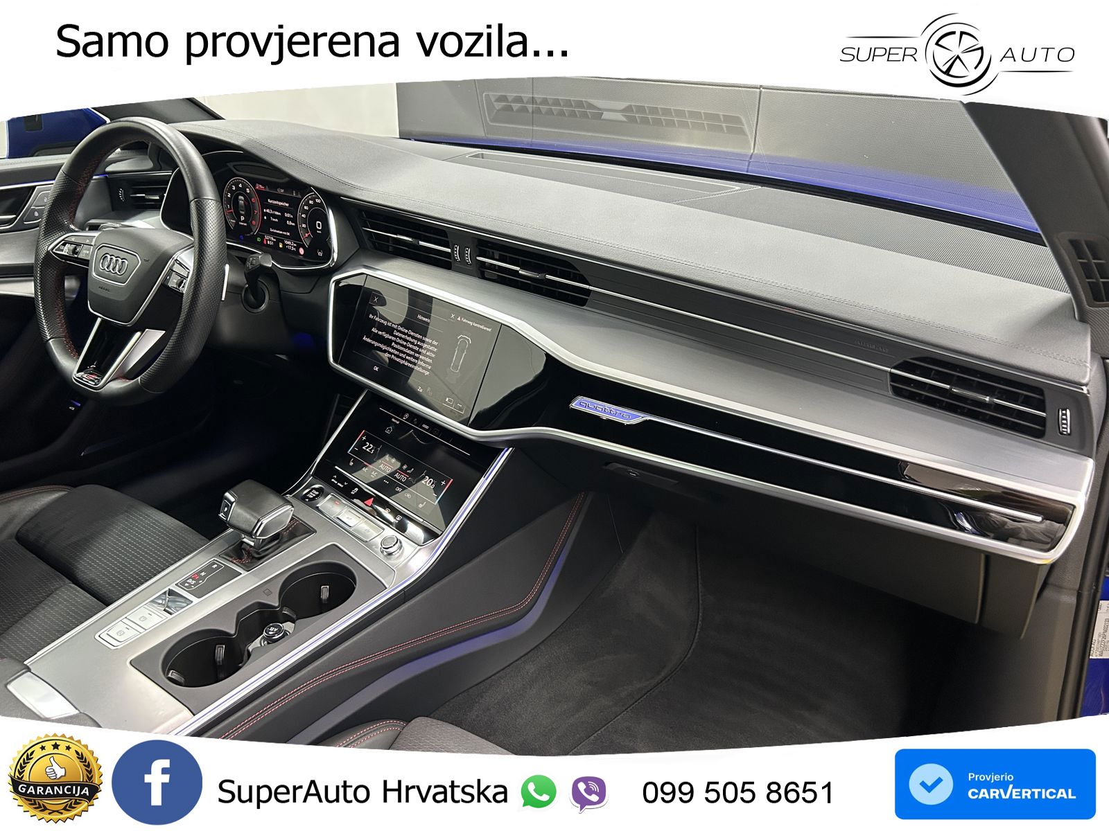 Audi A6 55 TFSI V6 (340 KS) quattro S tronic 3x S line ZRAČNI+ACC+GR SJED+KAM
