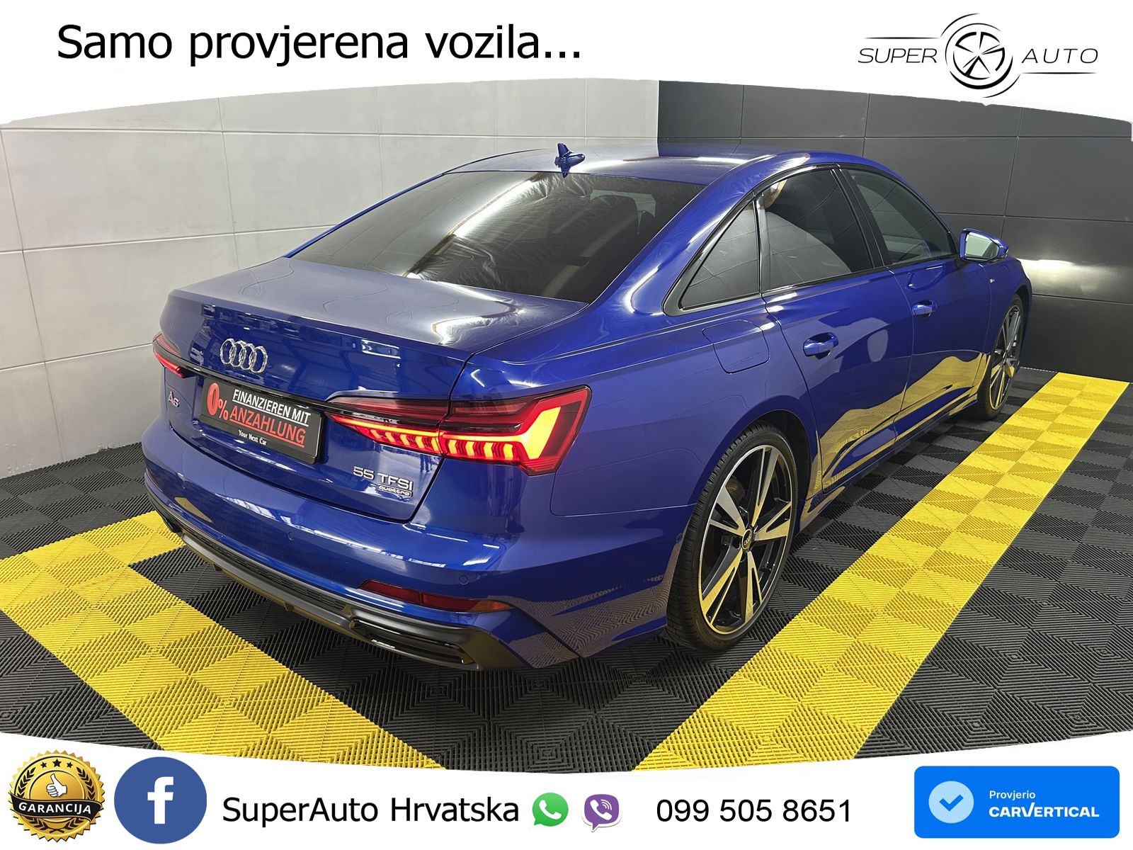 Audi A6 55 TFSI V6 (340 KS) quattro S tronic 3x S line ZRAČNI+ACC+GR SJED+KAM