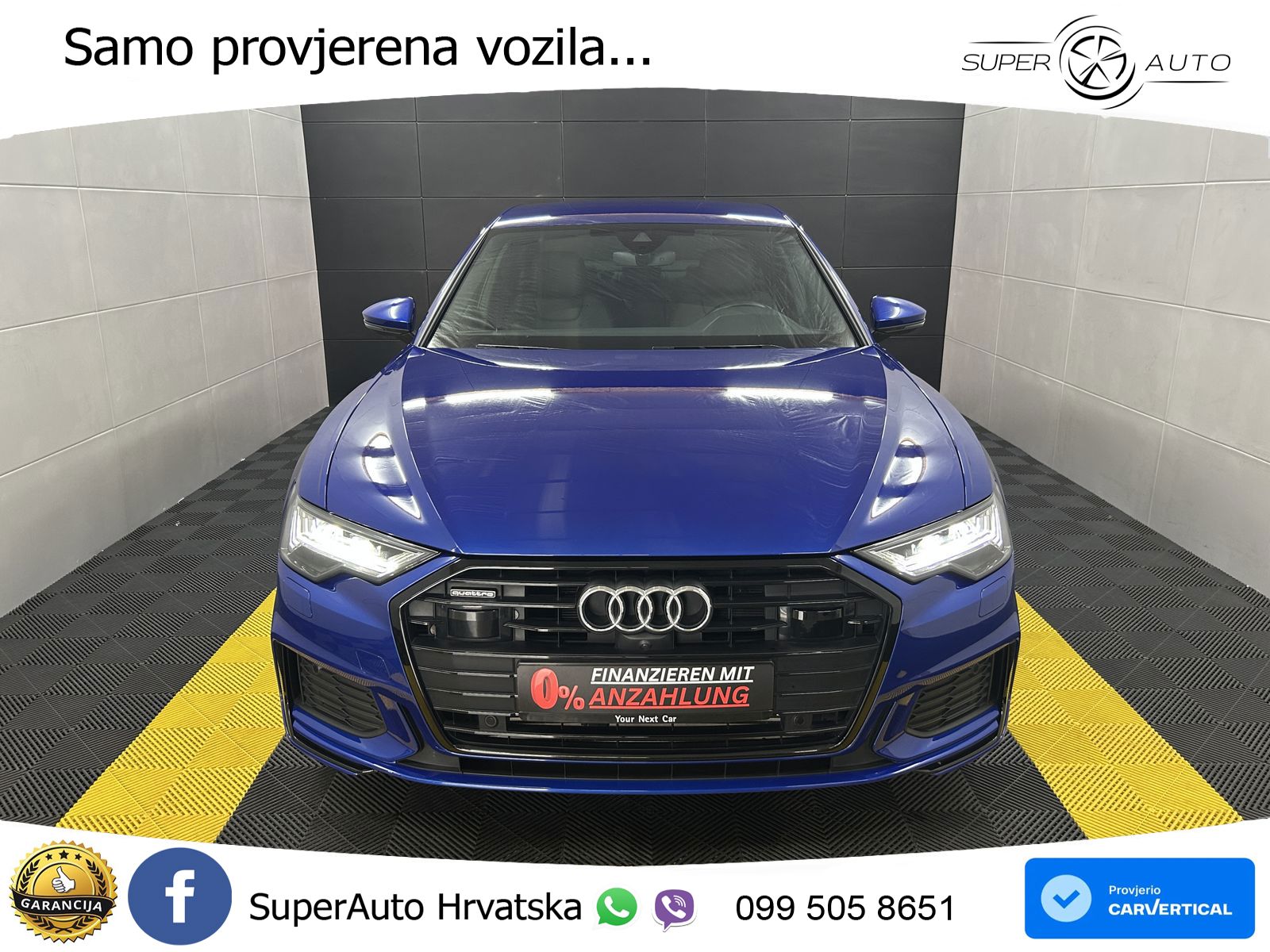 Audi A6 55 TFSI V6 (340 KS) quattro S tronic 3x S line ZRAČNI+ACC+GR SJED+KAM