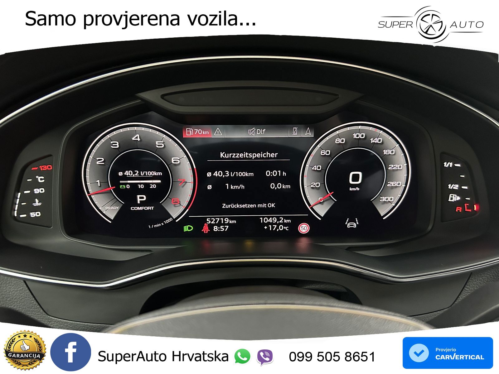 Audi A6 55 TFSI V6 (340 KS) quattro S tronic 3x S line ZRAČNI+ACC+GR SJED+KAM