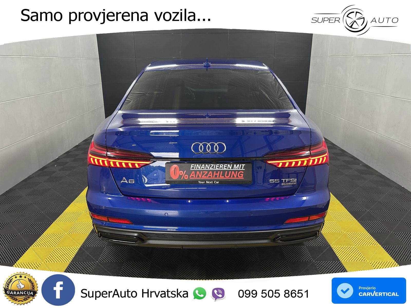 Audi A6 55 TFSI V6 (340 KS) quattro S tronic 3x S line ZRAČNI+ACC+GR SJED+KAM
