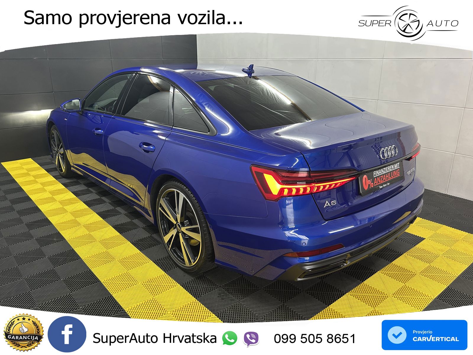 Audi A6 55 TFSI V6 (340 KS) quattro S tronic 3x S line ZRAČNI+ACC+GR SJED+KAM