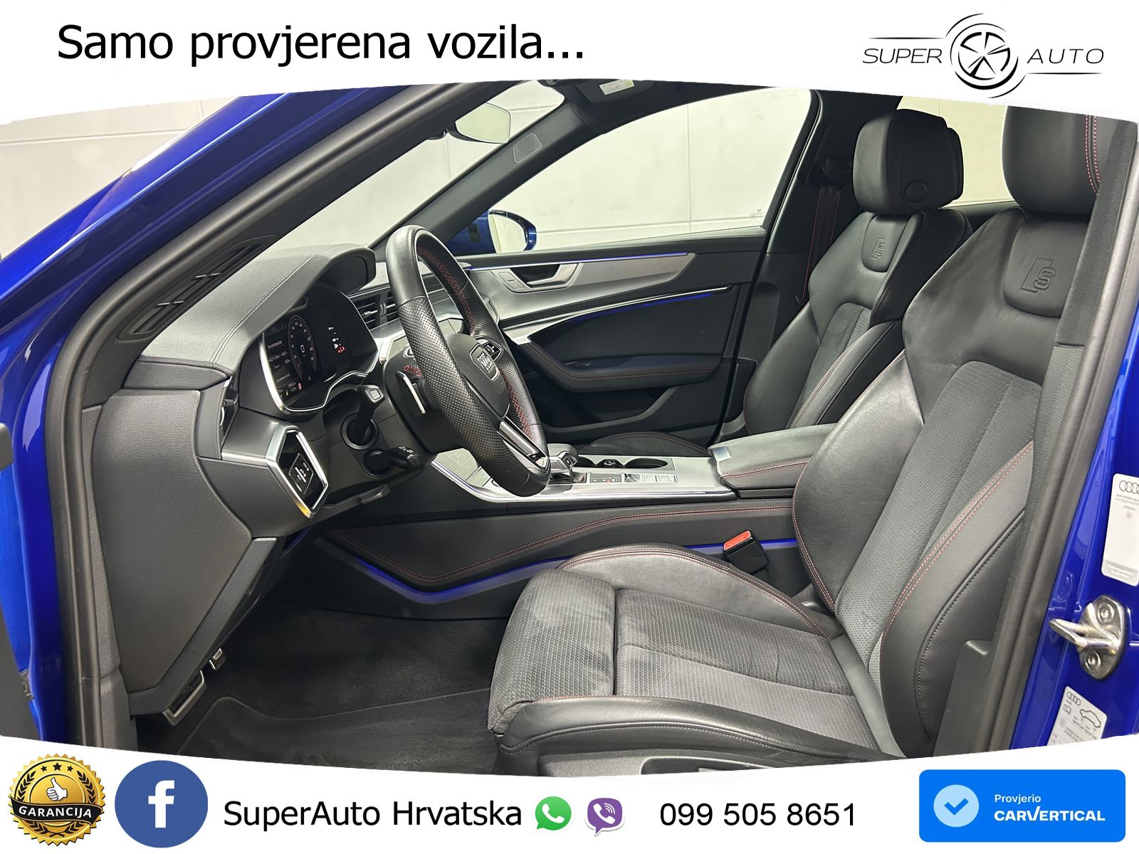 Audi A6 55 TFSI V6 (340 KS) quattro S tronic 3x S line ZRAČNI+ACC+GR SJED+KAM