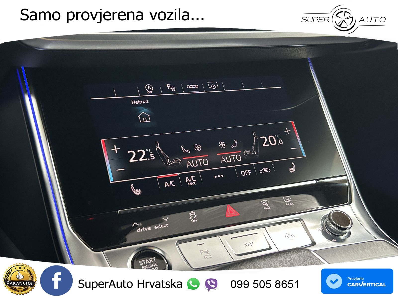Audi A6 55 TFSI V6 (340 KS) quattro S tronic 3x S line ZRAČNI+ACC+GR SJED+KAM