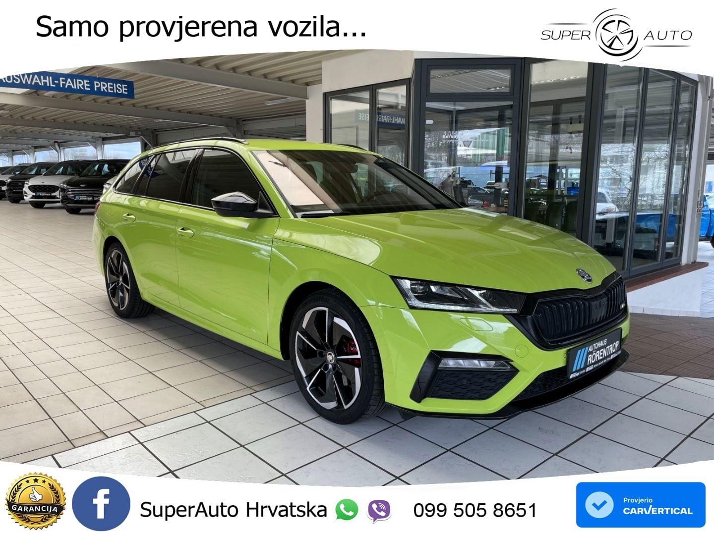 Škoda Octavia Combi RS 2.0 TDI (200 KS) DSG LED+GR SJED+ACC