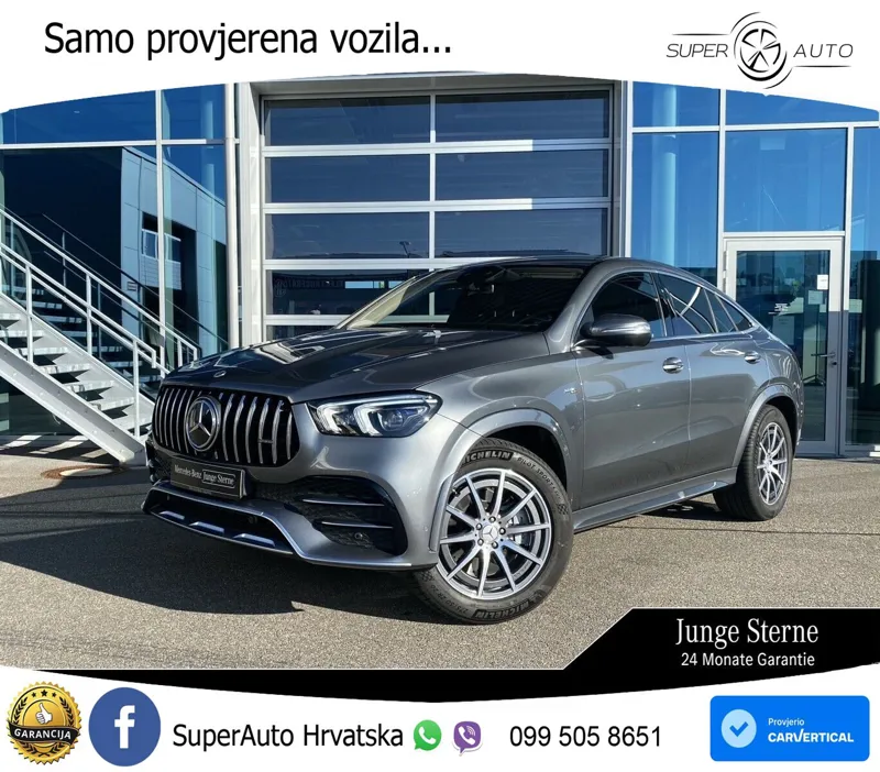 Mercedes AMG GLE Coupe 53 (435 KS) EQ Boost 4MATIC+ AMG SPEEDSHIFT TCT 9G ZRAČNI+ACC+GR SJED+KAM