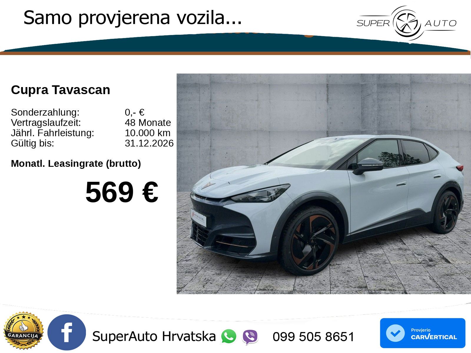 Cupra Tavascan 82 kWh (286 KS) MATRIX+GR SJED+KAM