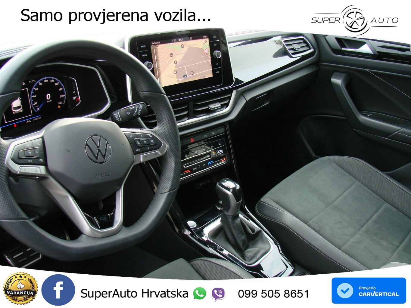 Volkswagen T-Roc 1.5 TSI (150 KS) DSG R-Line LED+GR SJED+ACC