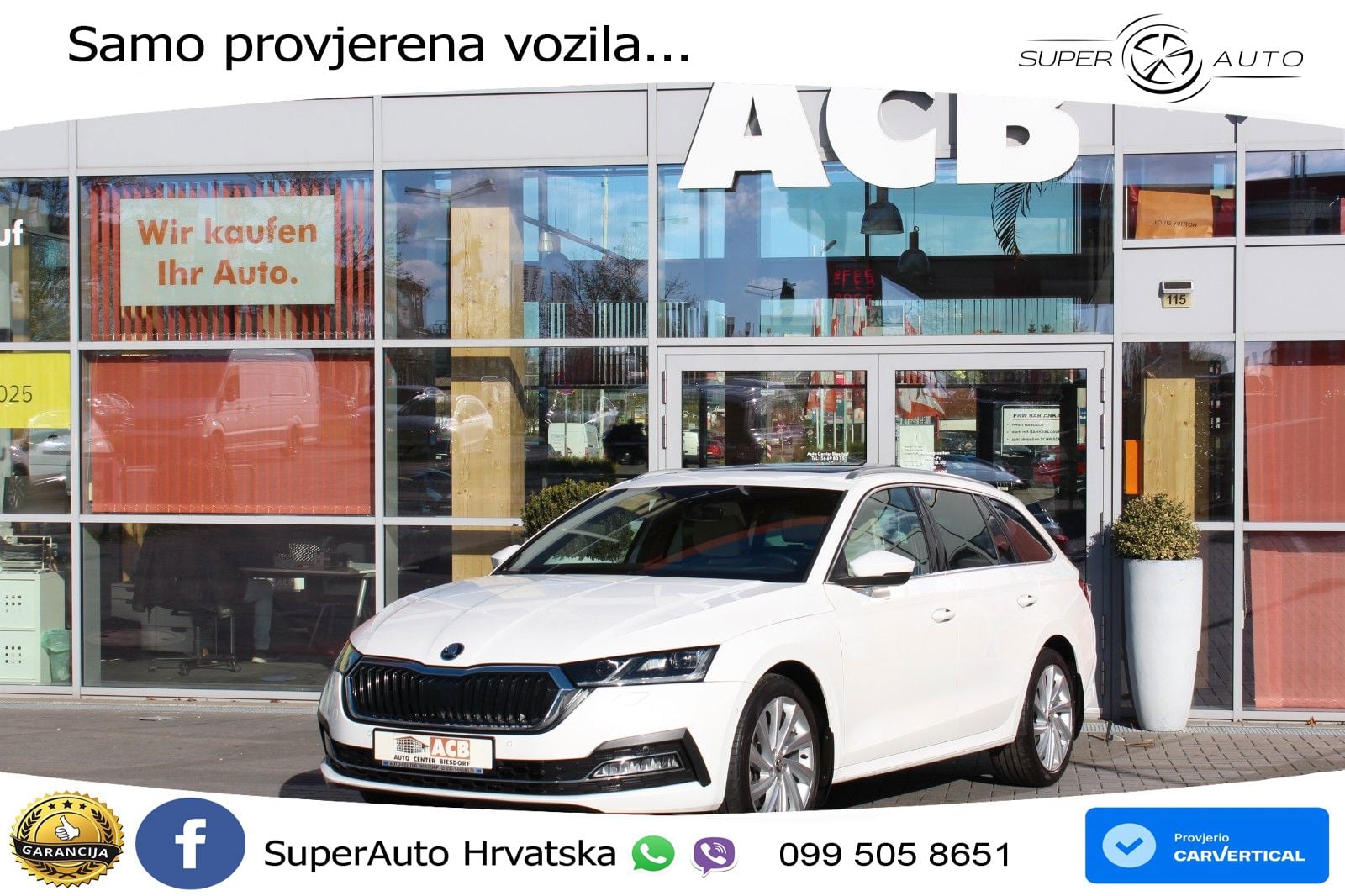 Škoda Octavia Combi 2.0 TDI (150 KS) 4x4 DSG LED+GR SJED+ACC