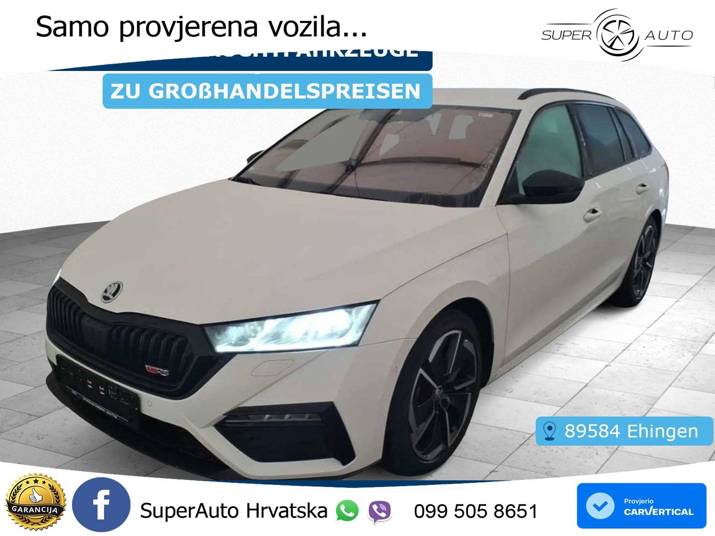 Škoda Octavia Combi RS 2.0 TDI (200 KS) DSG LED+GR SJED+ACC