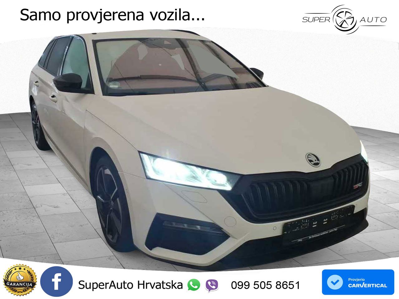 Škoda Octavia Combi RS 2.0 TDI (200 KS) DSG LED+GR SJED+ACC