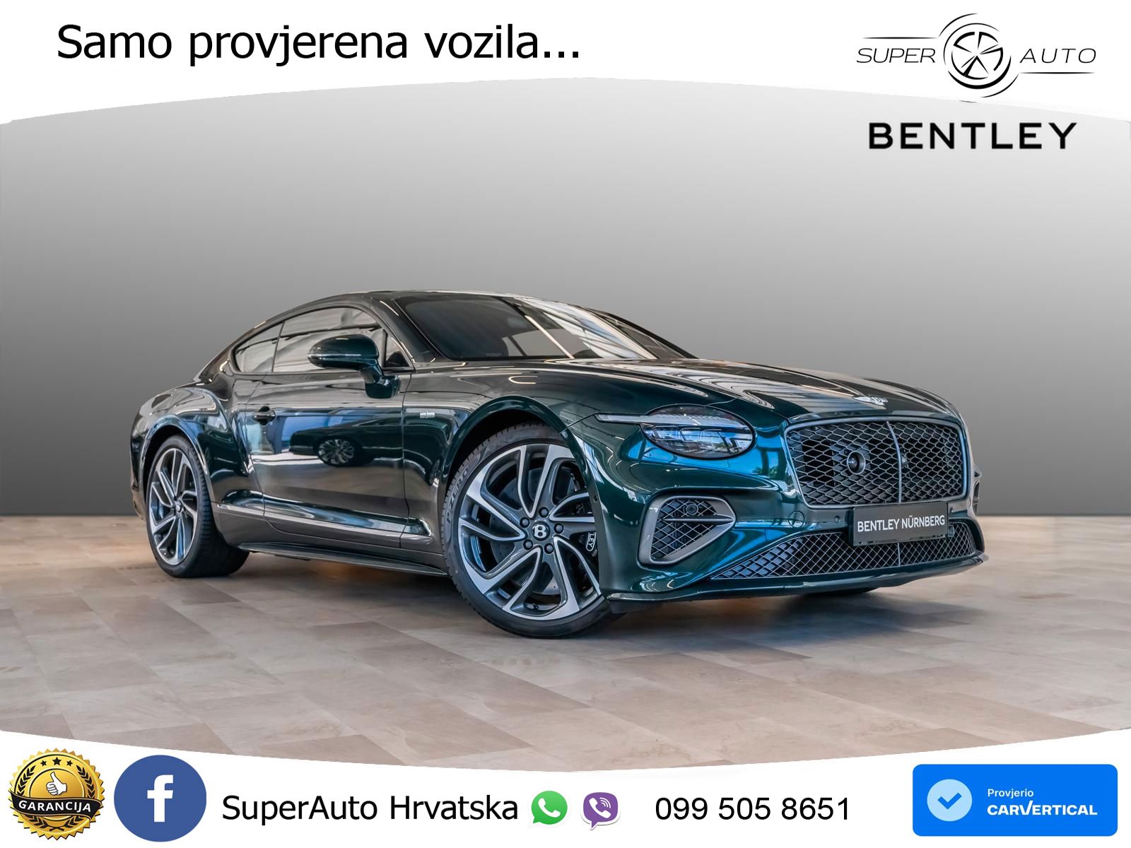 Bentley Continental GT IV 4.0 V8 TFSi (782 KS) AWD DCT ACC+HEAD+GR SJED+360+PANO