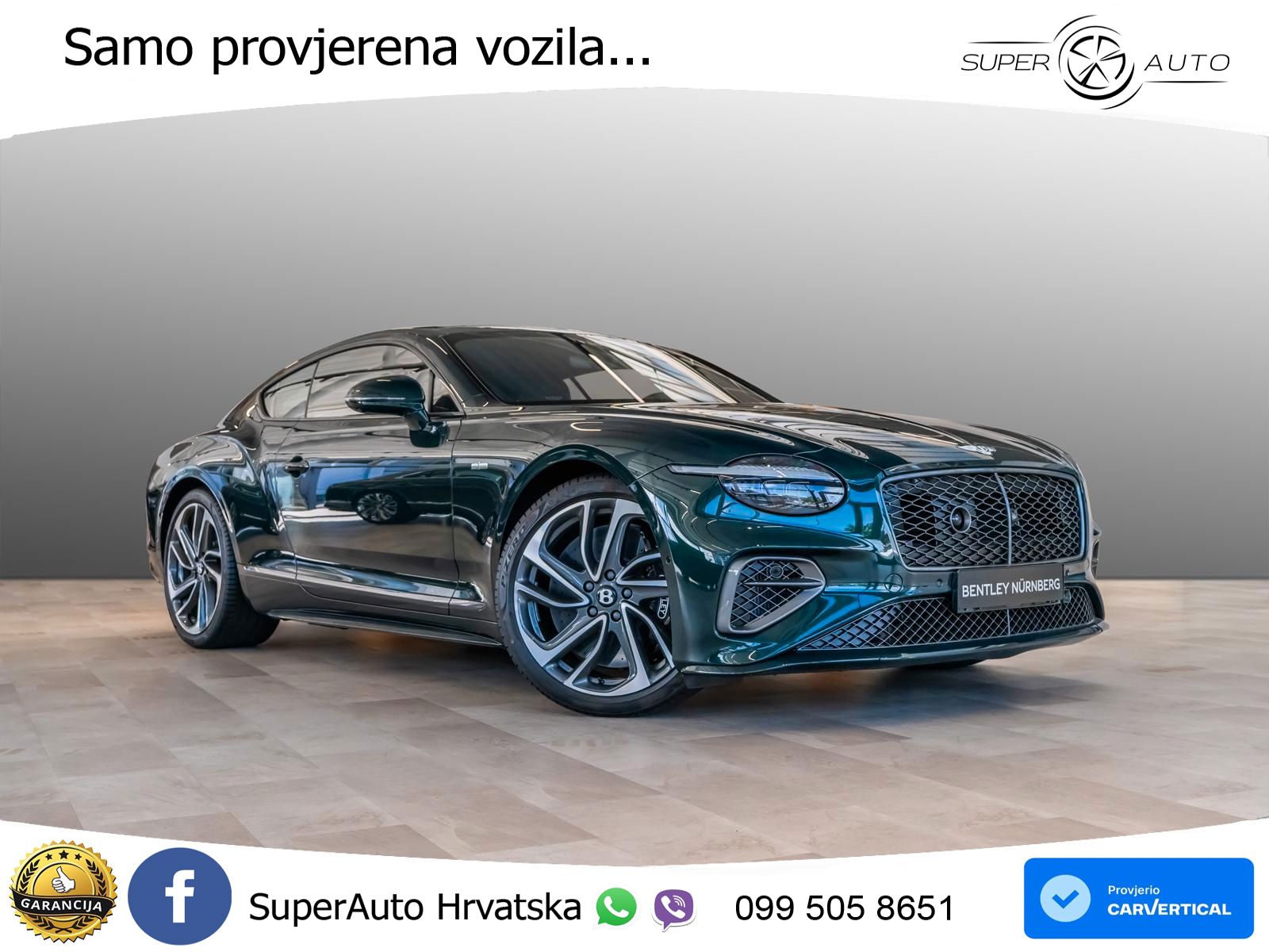 Bentley Continental GT IV 4.0 V8 TFSi (782 KS) AWD DCT ACC+HEAD+GR SJED+360+PANO