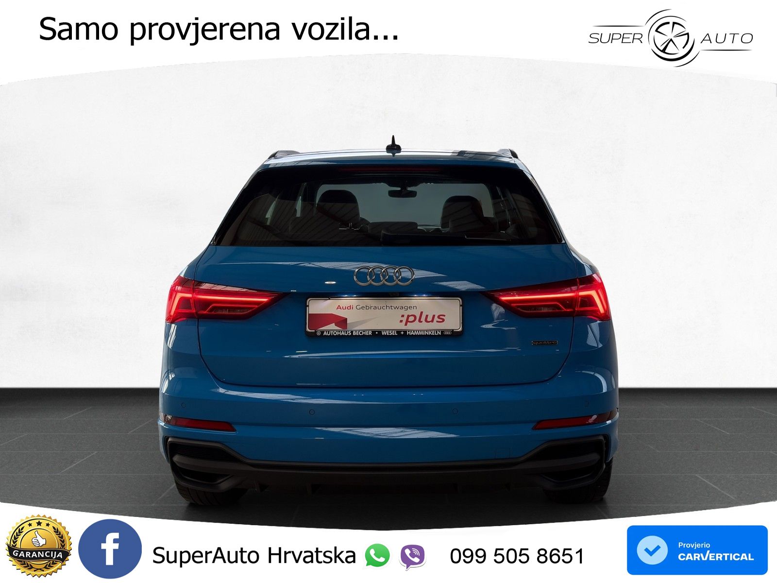 Audi Q3 40 TFSI (190 KS) quattro S tronic S line MATRIX+GR SJED+KAM