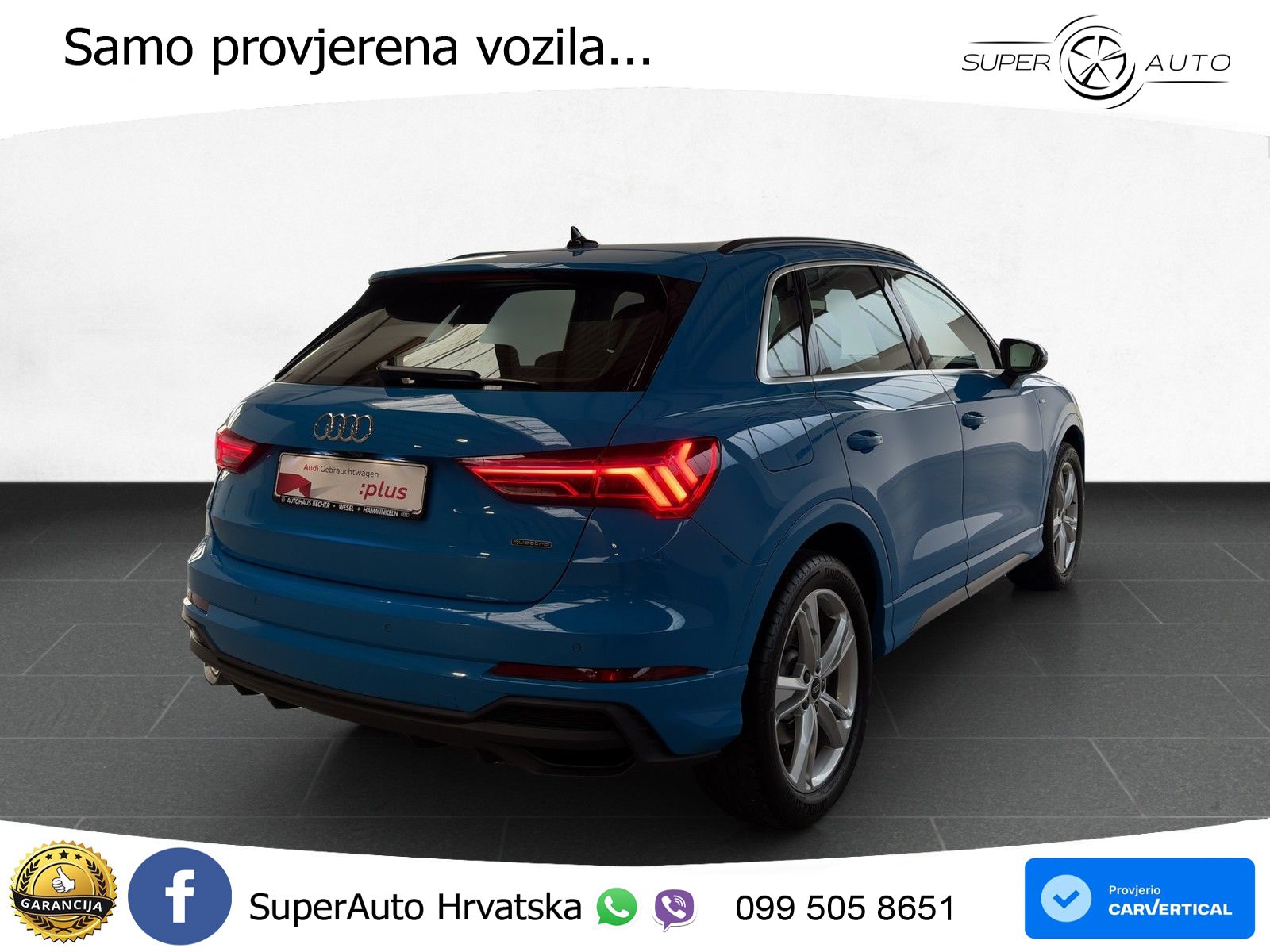 Audi Q3 40 TFSI (190 KS) quattro S tronic S line MATRIX+GR SJED+KAM