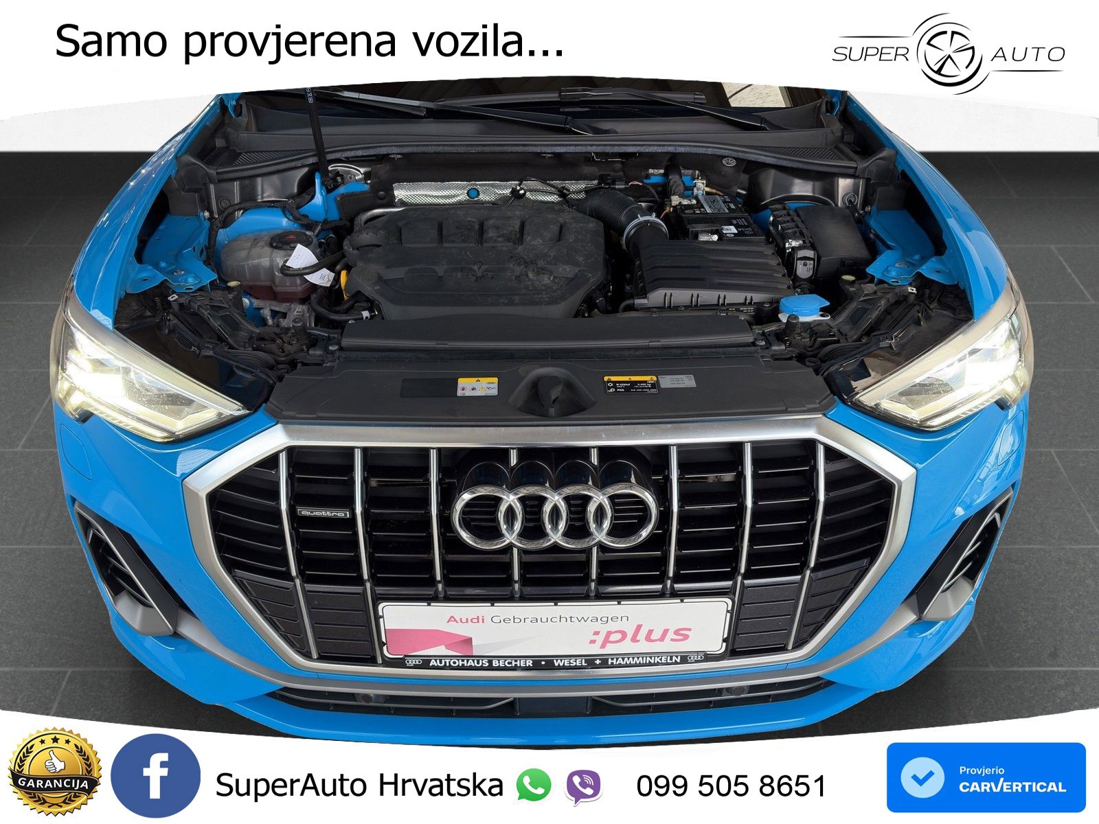 Audi Q3 40 TFSI (190 KS) quattro S tronic S line MATRIX+GR SJED+KAM