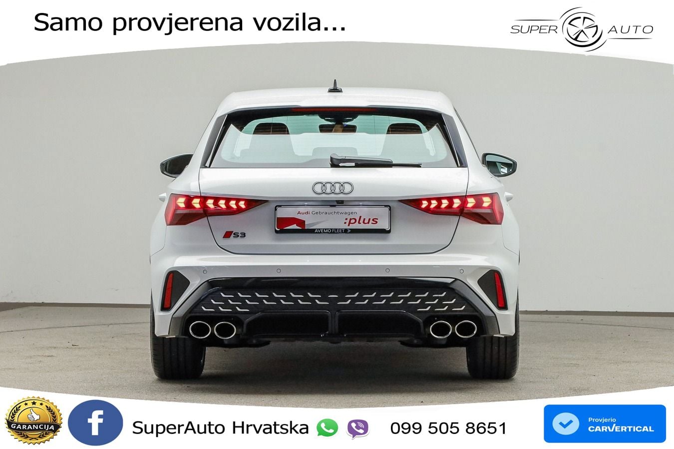 Audi S3 2.0 TFSI (333 KS) quattro S tronic LED+GR SJED+ACC